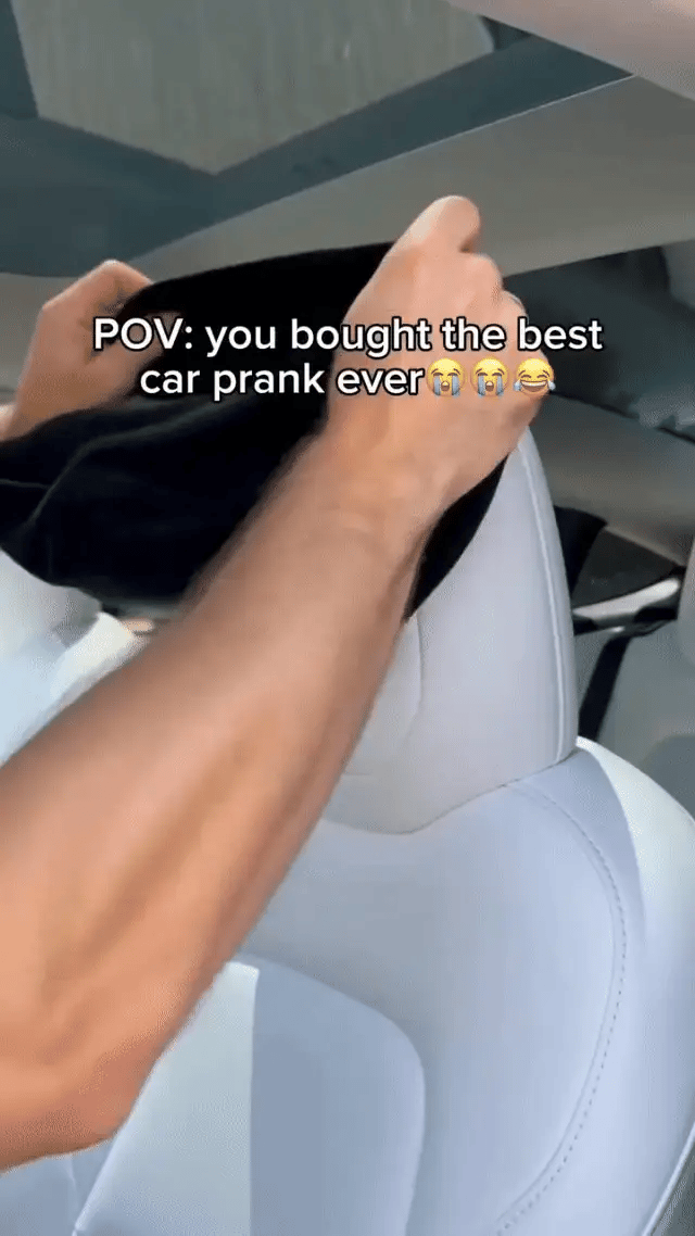 Halloween car prank