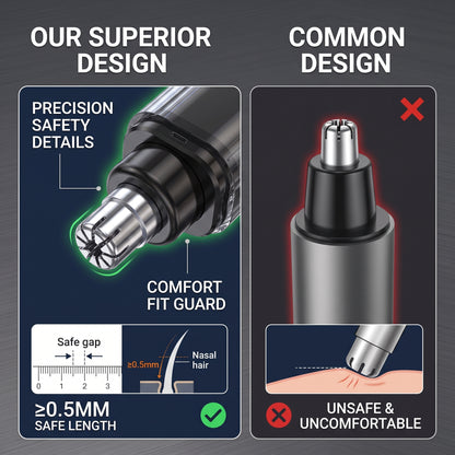 👃Smart Electric Nose Hair Trimmer | Painless Trimming & Waterproof Design | Ideal Personal Care Gift✨